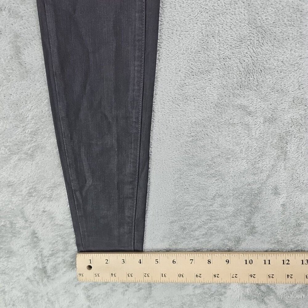 Paige Jeans Womens Size 24 City Fog Silk Coating Low Rise Skinny Stretch Zippers - Picture 13 of 14